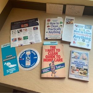 how to clean practically anything vintage book bundle